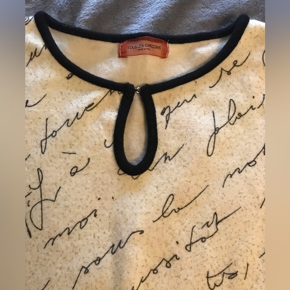 TOUS LES GARÇON KEYHOLE SWEATER - Picture 3 of 3